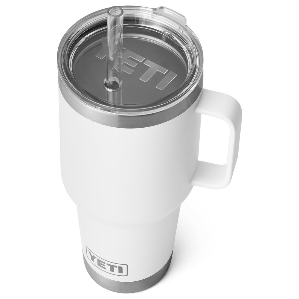 YETI Rambler 35 Oz Straw Mug with Straw Lid in White, , large