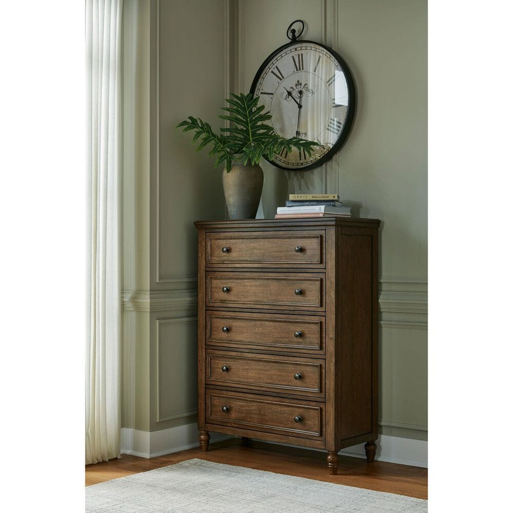 Ashley Sturlayne 5-Drawer Chest in Brown, , large