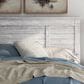 Ashley Makidern 4 Piece King Panel Bedroom Set in Whitewash, , large