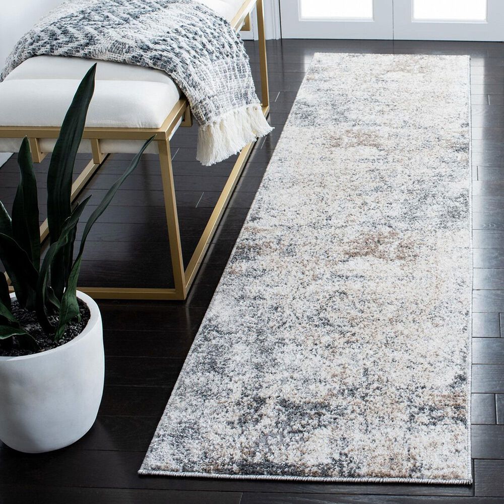 Safavieh Aston ASN705 2&#39; x 20&#39; Ivory and Grey Runner, , large