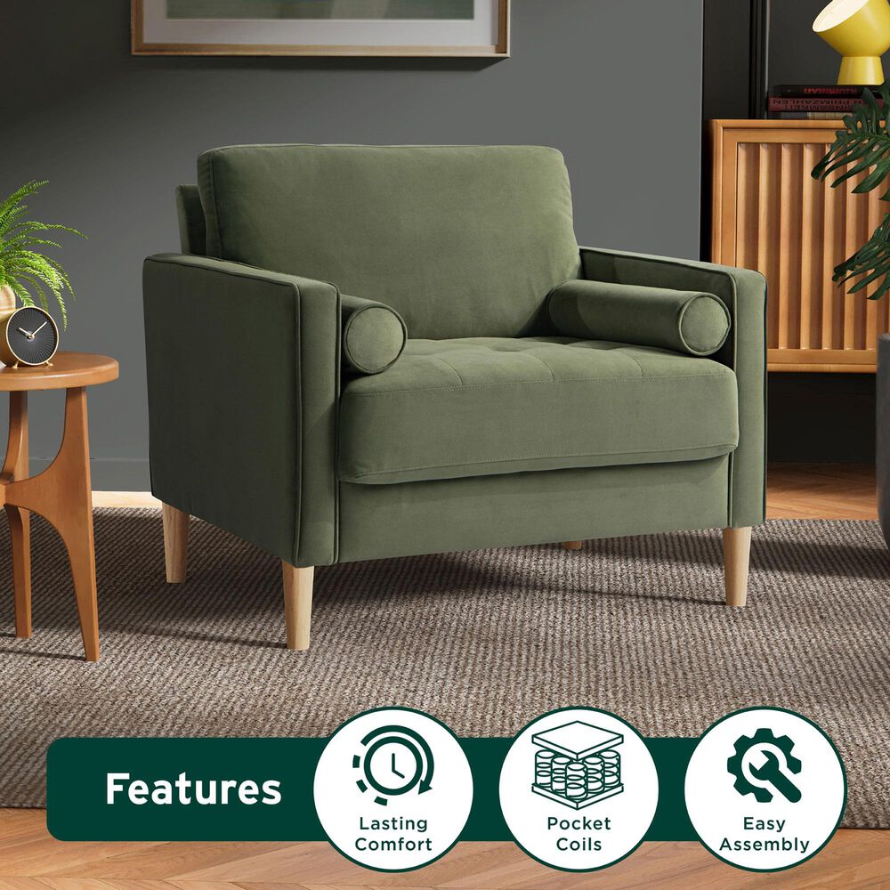 Lifestyle Solutions Langford Accent Chair in Olive, , large