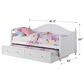 Pacific Landing Twin Daybed with Trundle in White, , large