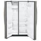 GE Appliances 25.3 Cu. Ft. Side by Side Refrigerator with External Dispenser in Fingerprint Resistant Slate, , large