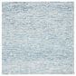 Safavieh Micro-Loop MLP178M 5" Square Light Blue and Ivory Area Rug, , large