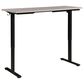 OSP Home Primo 60" Electric Sit Stand Desk in Black and Light Gray, , large