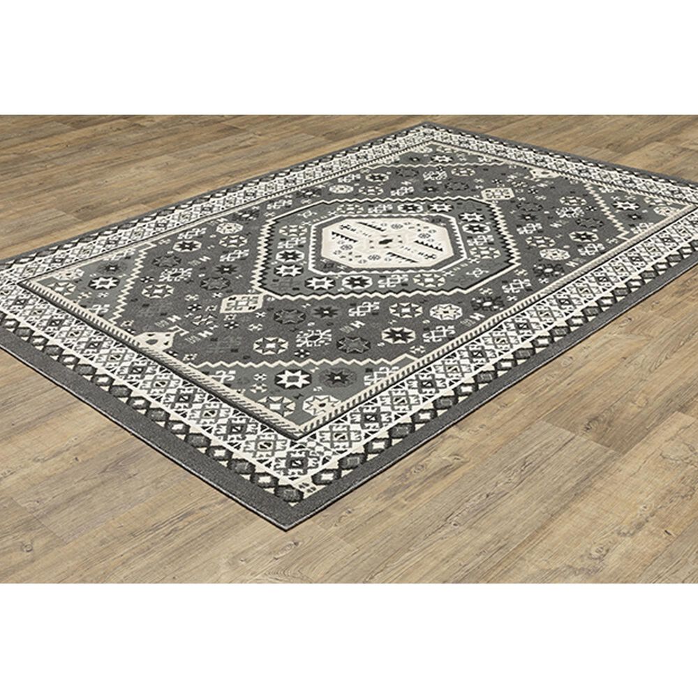 Oriental Weavers Raylan RAY02 9&#39;10&quot; x 12&#39;10&quot; Grey Area Rug, , large