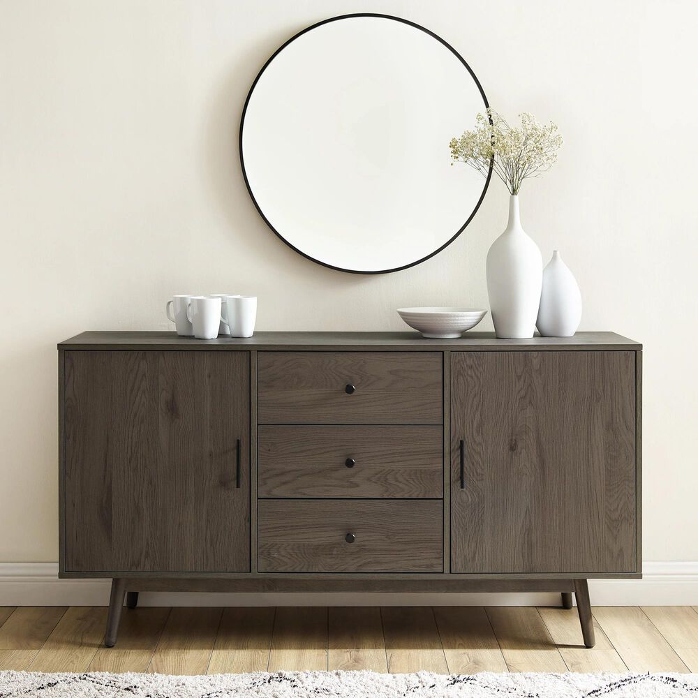 Crosley Furniture Lucas Sideboard in Gray, , large