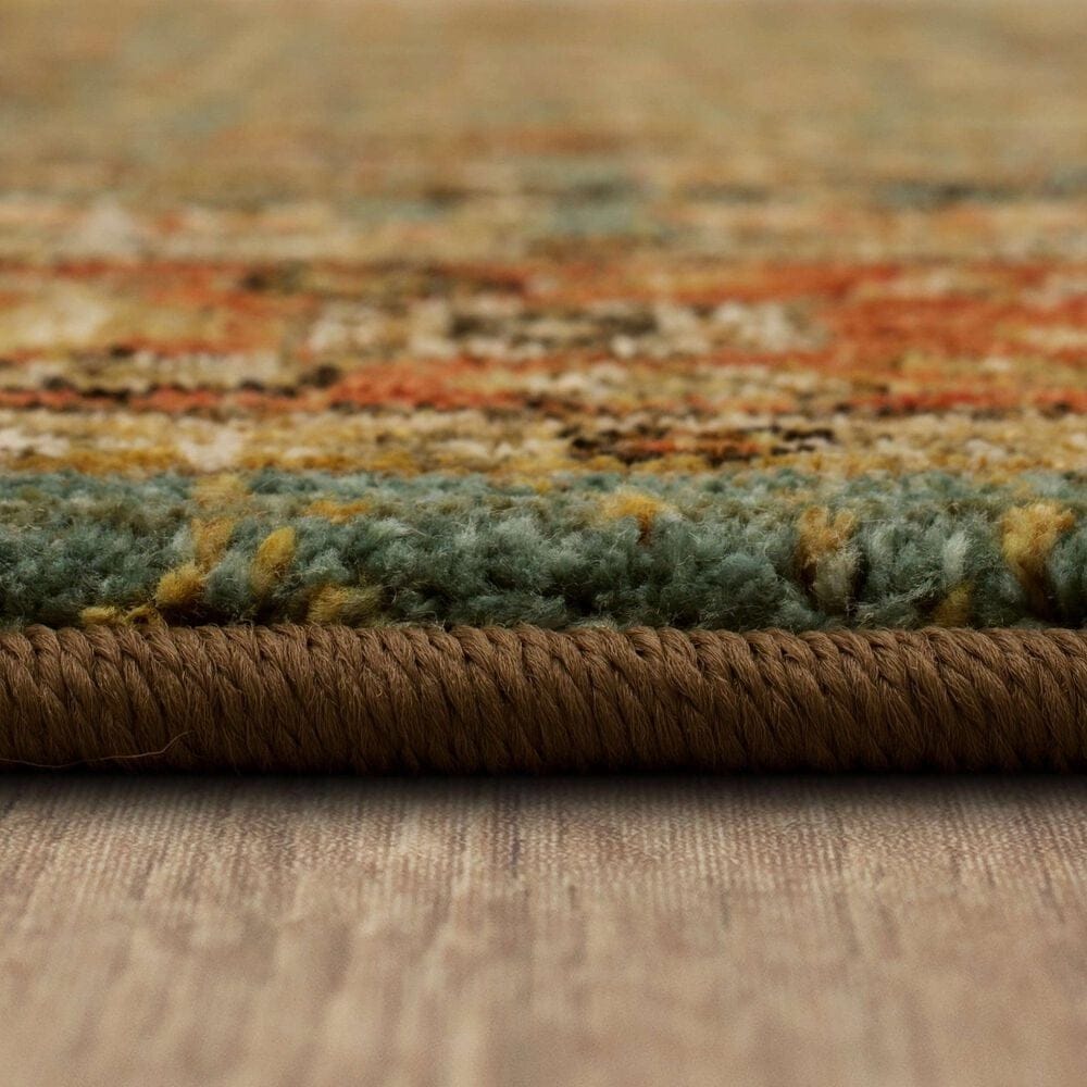 Karastan Spice Market Myanmar Aquamarine 5'3" x 7'10" Area Rug, , large