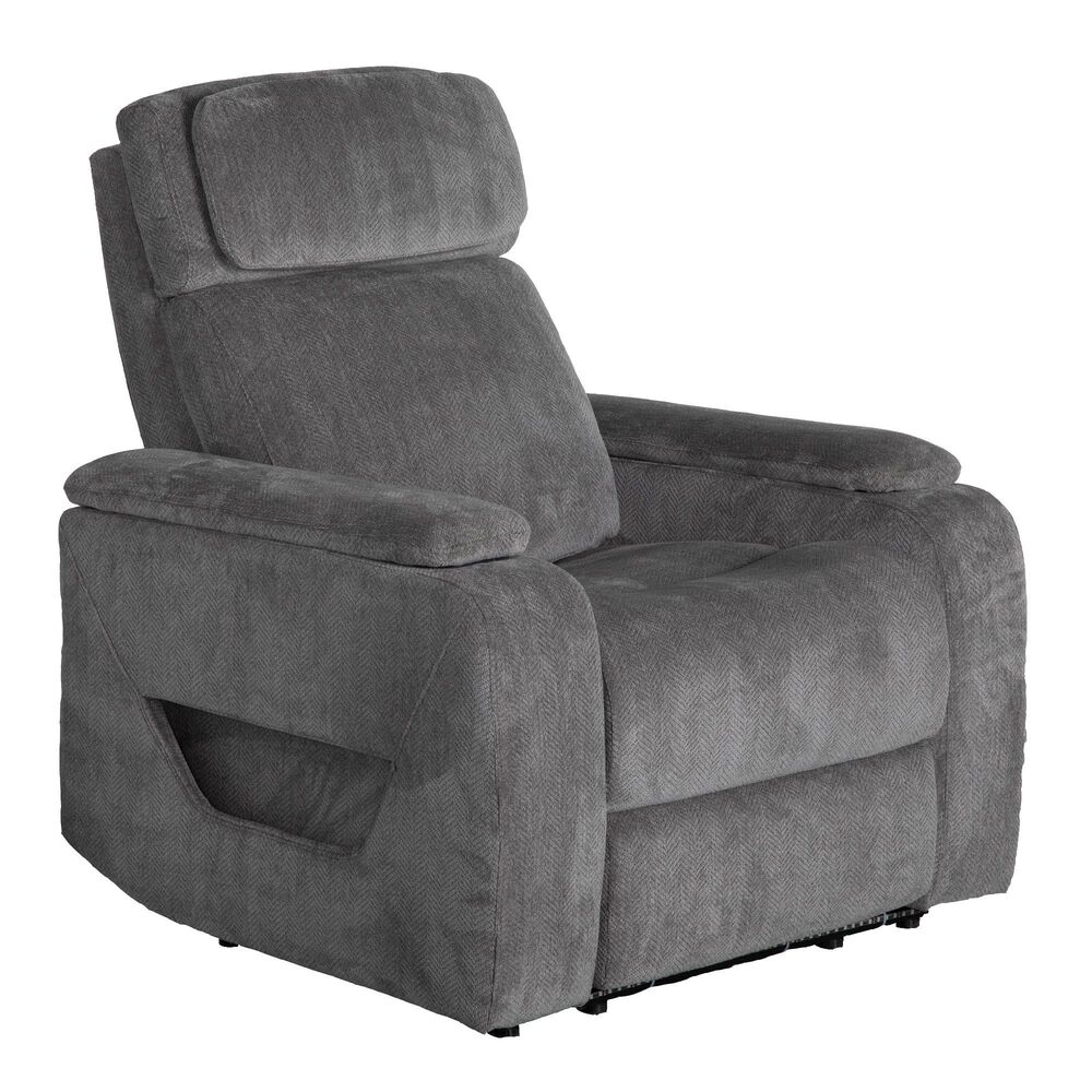 Aurora Furnishings Wallaway Power Recliner in Arica Pewter Shop NFM