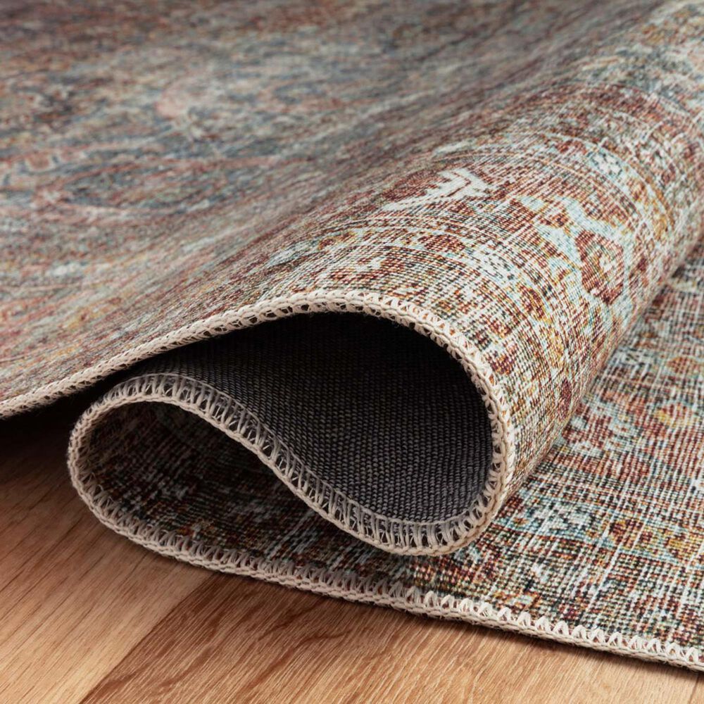 Chris Loves Julia x Loloi Jules 9&#39;6&quot; x 14&#39; Lagoon and Brick Area Rug, , large