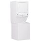GE Appliances 27" Spacemaker Stack Washer With Electric Dryer in White, , large