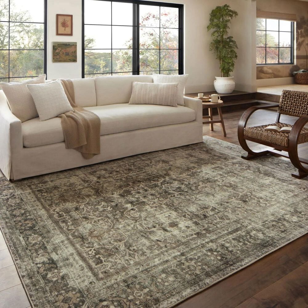 Magnolia Home Sinclair 3&#39;6&quot; x 5&#39;6&quot; Pebble and Taupe Area Rug, , large