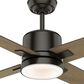 Hunter Axial 52" Ceiling Fan with LED Light in Noble Bronze and River Timber, , large
