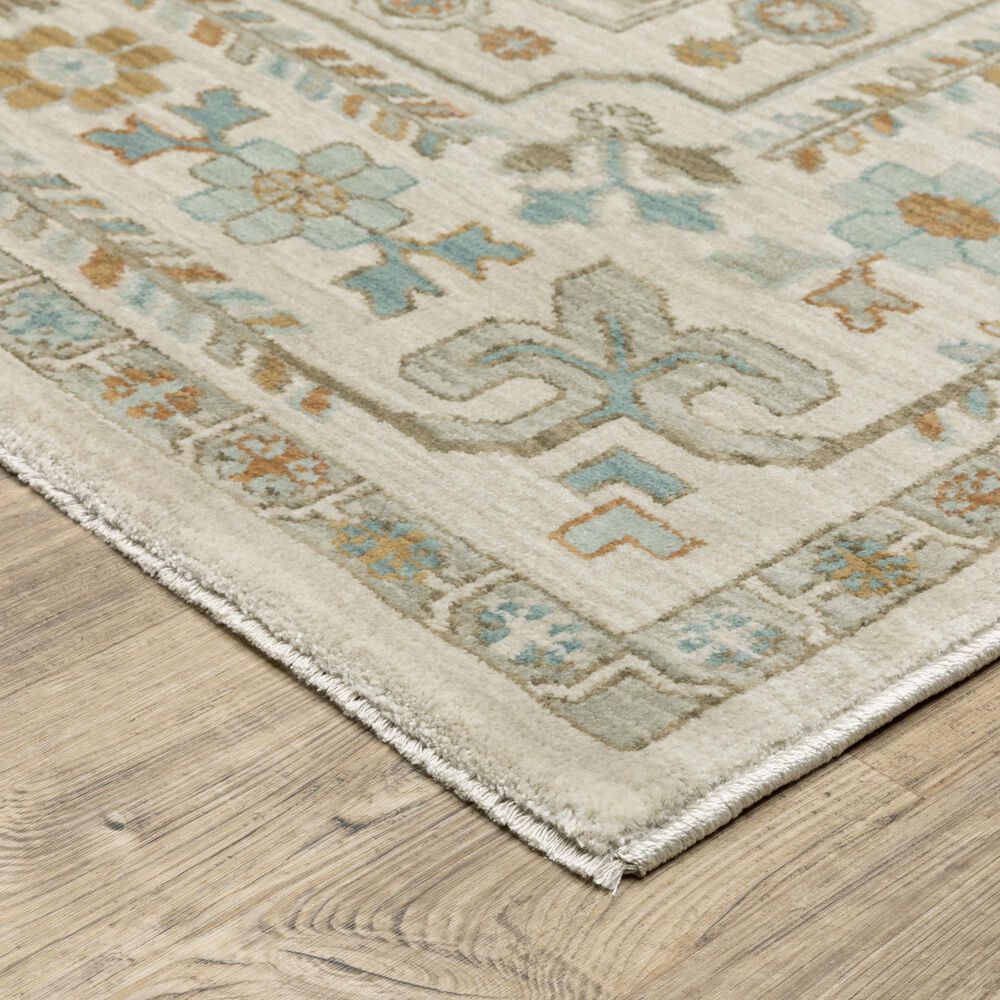 Oriental Weavers Maeve Ivory and Blue 2'3" x 7'6" Runner, , large