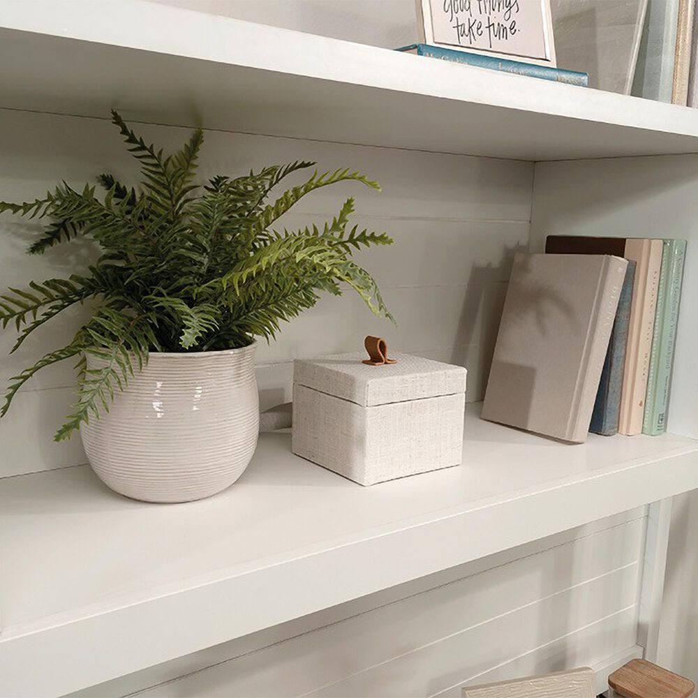 Sauder Cottage Road 2-Piece L-Shaped Desk with Hutch in White, , large