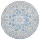 Safavieh Micro-Loop Oriental 5" Round Blue and Green Area Rug, , large