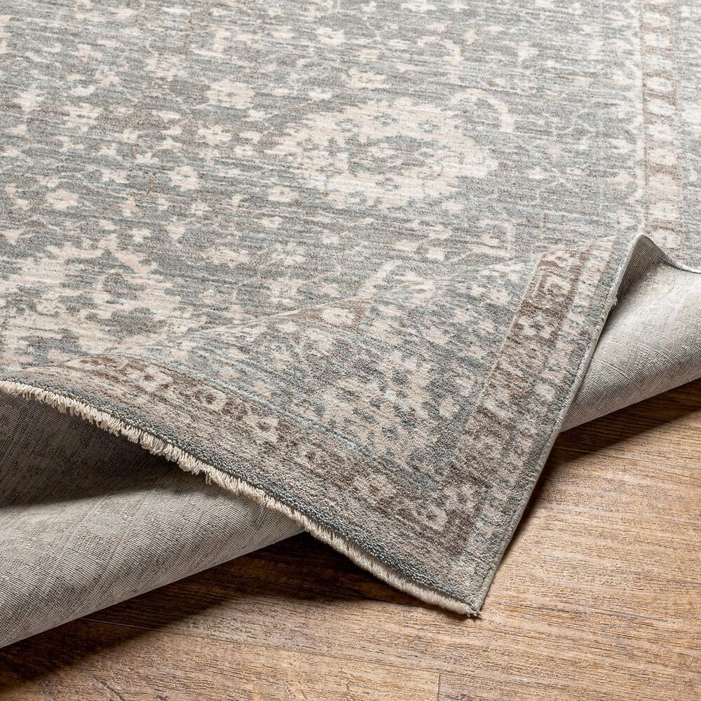 Surya Carlisle 2&#39;11&quot; x 10&#39; Light Sage, Pale Blue, Light Gray and Ivory Runner, , large