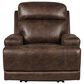 Vogue Home Furnishings Manual Recliner in Trailride Chocolate, , large
