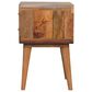 Hearth and Haven 2-Drawer Nightstand with Nordic Legs in Oak and Light Brown, , large