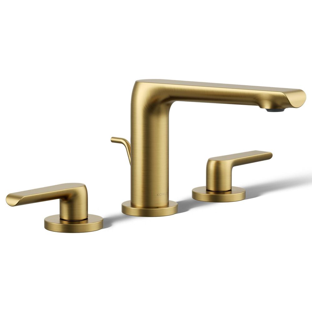 Kohler Avid Widespread Bathroom Sink Faucet in Vibrant Brushed Moderne Brass, , large