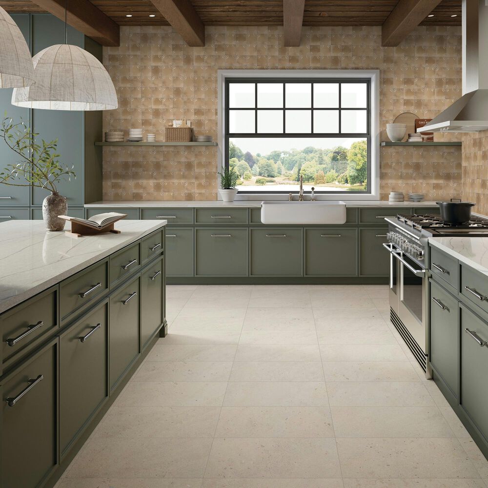 Dal-Tile Relicca Foxed 4" x 4" Square Circle Ceramic Tile, , large