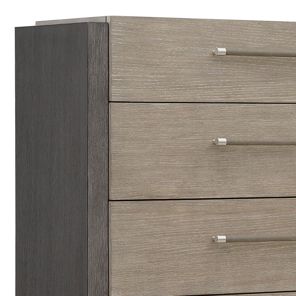 Nicolette Home Anderson Park Dark 5-Drawer Chest in Moose Trail and Frontier Brown, , large