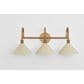 Troy Lighting Jovani 3-Light Bath Vanity in Patina Brass and Soft Sand, , large