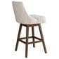 Armen Living Branson 30" Swivel Bar Stool in Brown, , large