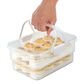 Progressive SnapLock Collapsible Deviled Egg Carrier for 24 Eggs in Clear, , large