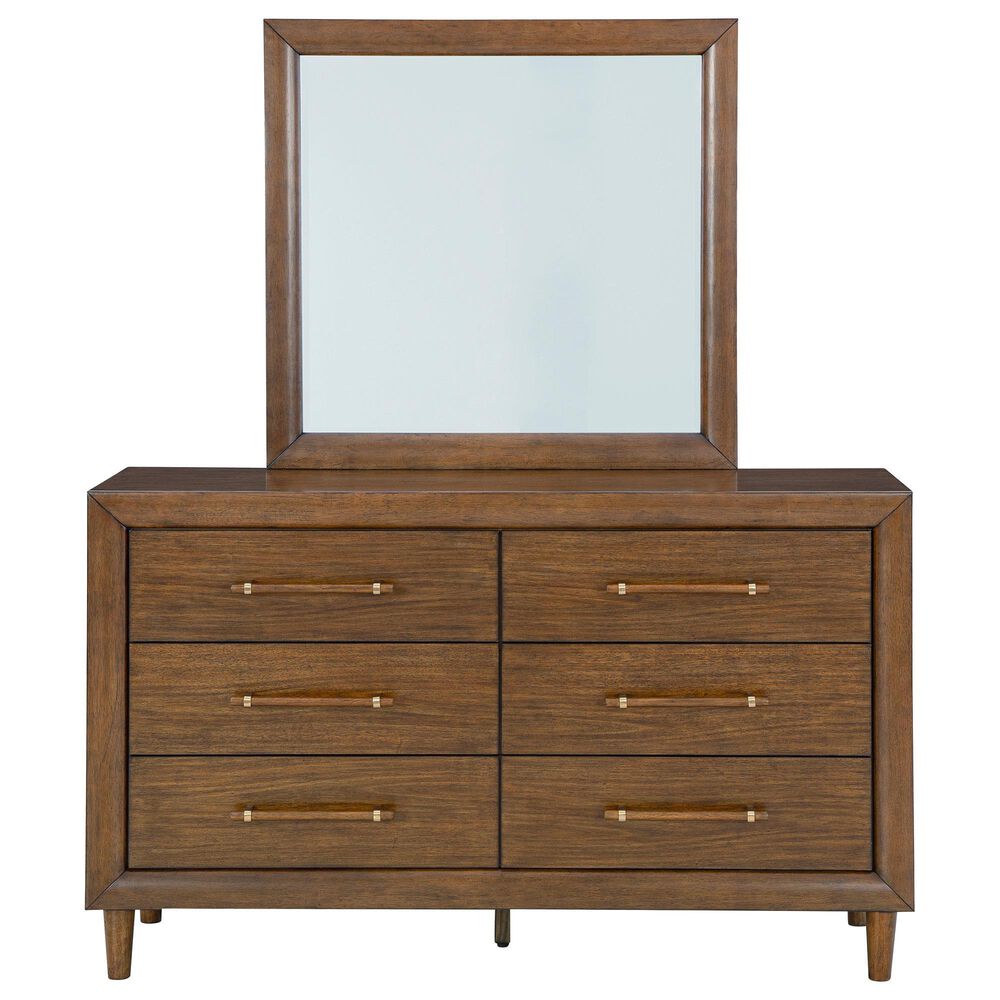 Ashley Lyncott 5-Piece King Bedroom Set in Medium Brown, , large
