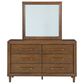 Ashley Lyncott 5-Piece King Bedroom Set in Medium Brown, , large