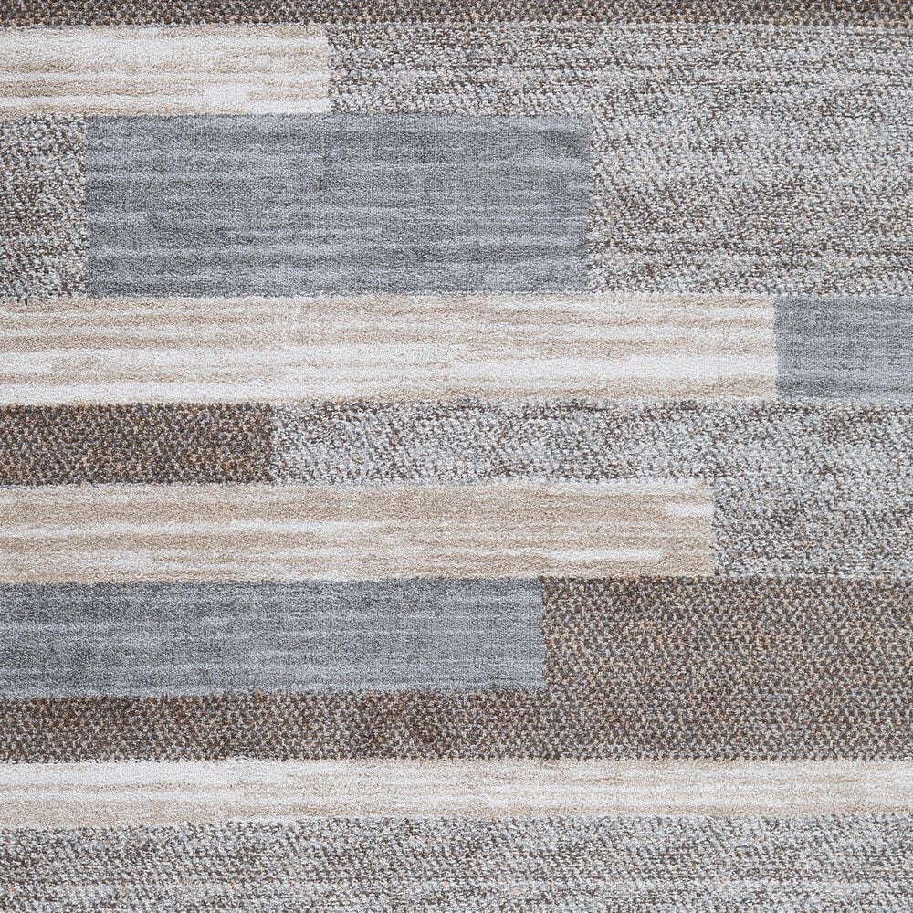 Ashley Sethburn 5&#39; x 7&#39; Cream, Brown and Gray Area Rug, , large