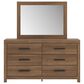 Ashley Broachmyn 5 Piece King Bedroom Set in Warm Auburn, , large
