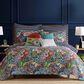 Levtex Night Garden 3-Piece Reversible King Quilt Set in Navy, Red, Pink, Green, Ochre and White, , large