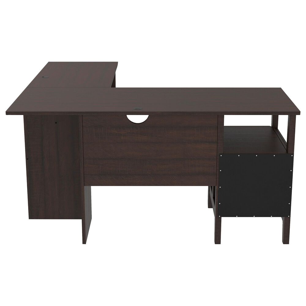 Ashley Camiburg L-Shaped Desk in Warm Brown, , large