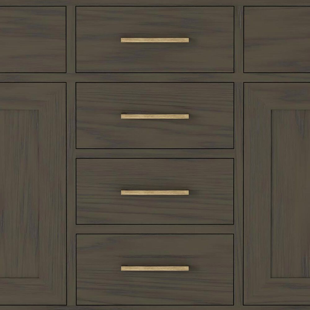 Lexora Home Abbey 60" Double Bathroom Vanity in Brown Oak with 2 cm White Carrara Marble Top and Rectangular Sinks, , large