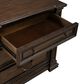 Belle Furnishings Provence Park 3-Piece Queen Upholstered Shelter Bedroom Set with Two Nightstands in Chateau Brown, , large