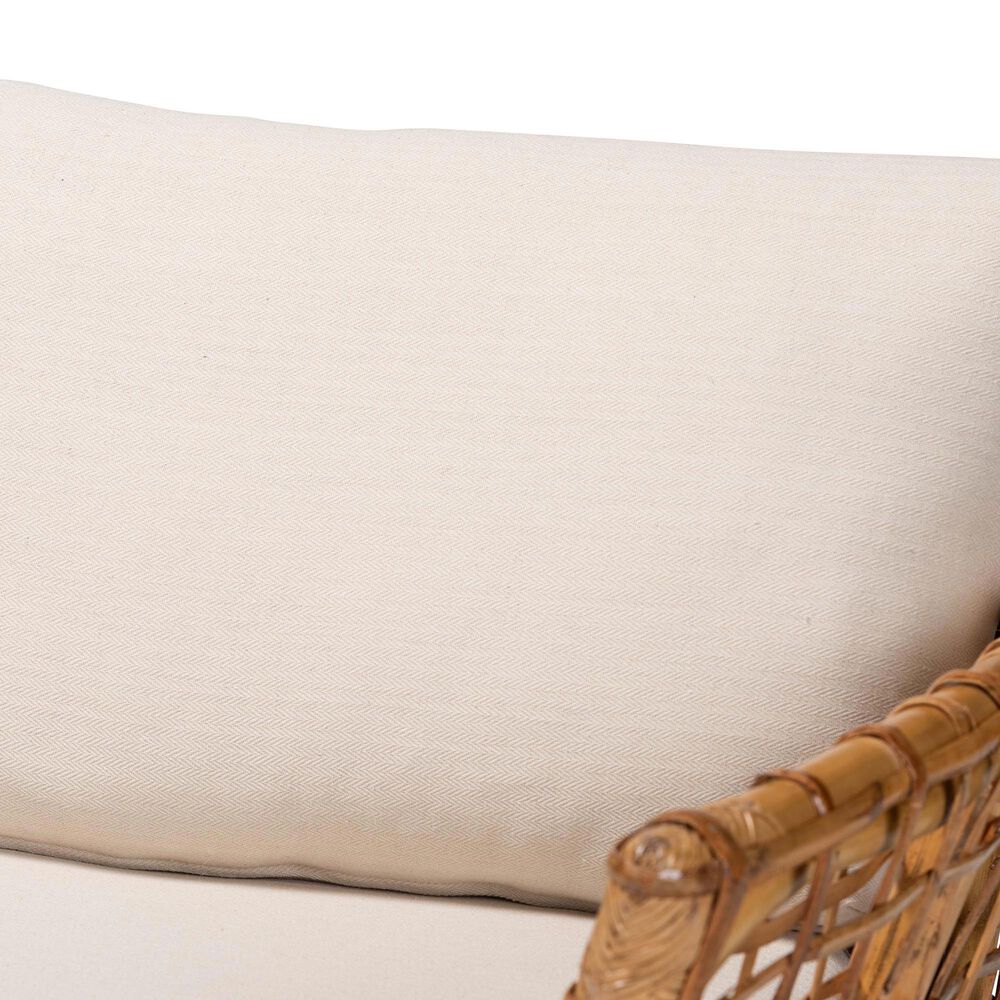Baxton Studio Babette Arm Chair in White, , large