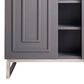 James Martin Vanities Alicante 39.5" Single Bathroom Vanity in Grey Smoke and Brushed Nickel with 5 cm White Glossy Resin Top and Rectangular Sink, , large