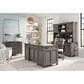 Riva Ridge Caraway 66" Executive Desk in Aged Slate and Brown, , large