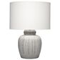 Splendor Living Bridgeport Table Lamp in Light Grey and White, , large