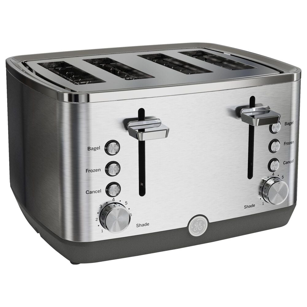 GE Appliances 4-Slice Toaster in Stainless Steel, , large