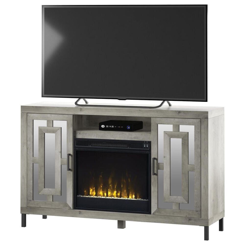 Classic Flame 55" Mirrored Media Fireplace in Silver, , large