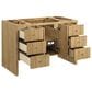 James Martin Vanities Hudson 48" Single Bathroom Vanity in Light Natural Oak with 3 cm Eternal Marfil Quartz Top and Rectangular Sink, , large
