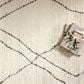 Loloi II Fabian 7"10" Square Ivory and Charcoal Area Rug, , large