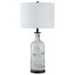 A&B Home Sarris Swirl Table Lamp in Gray and White, , large