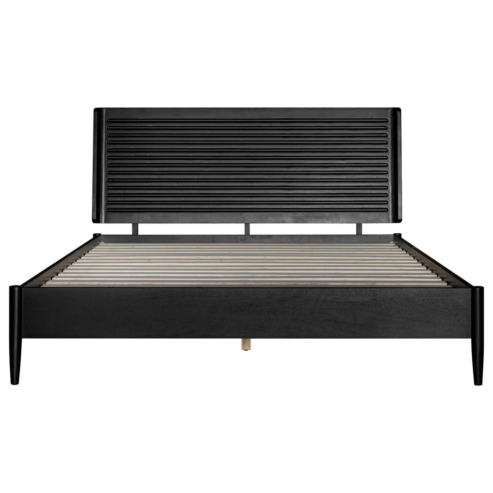 37B Casal Queen Platform Bed in Black Finish, , large
