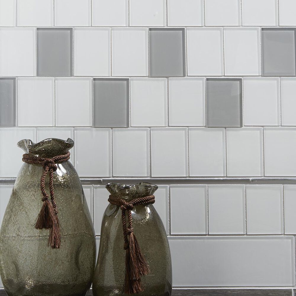 Arizona Tile Islandia Aruba 12" x 12" Mesh Glossy Glass Mosaic Sheet, , large