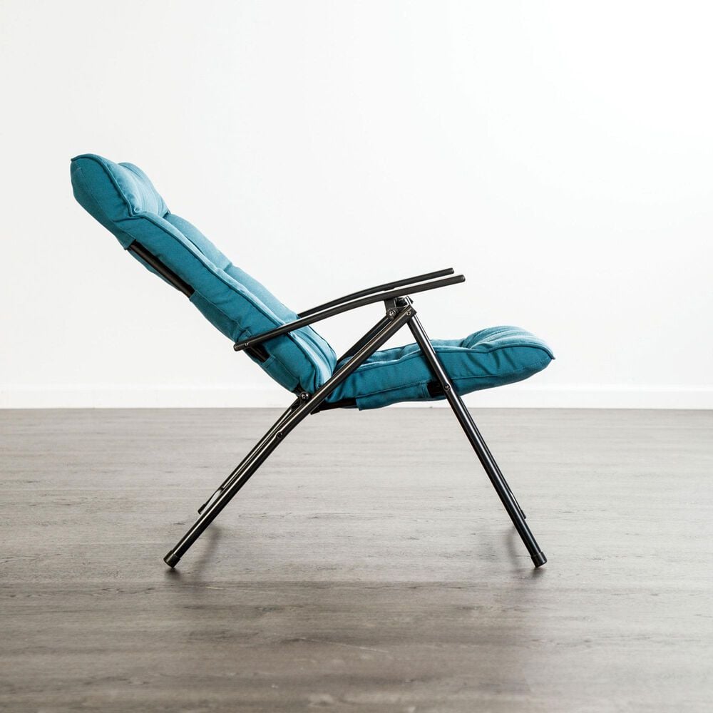 Furniture of America Bastia 3-Piece Patio Conversation Set in Teal, , large