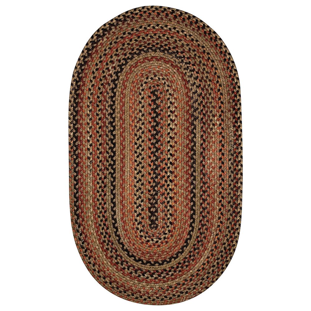 Capel Homecoming 0048-700 4" x 6" Oval Chestnut Brown Area Rug, , large
